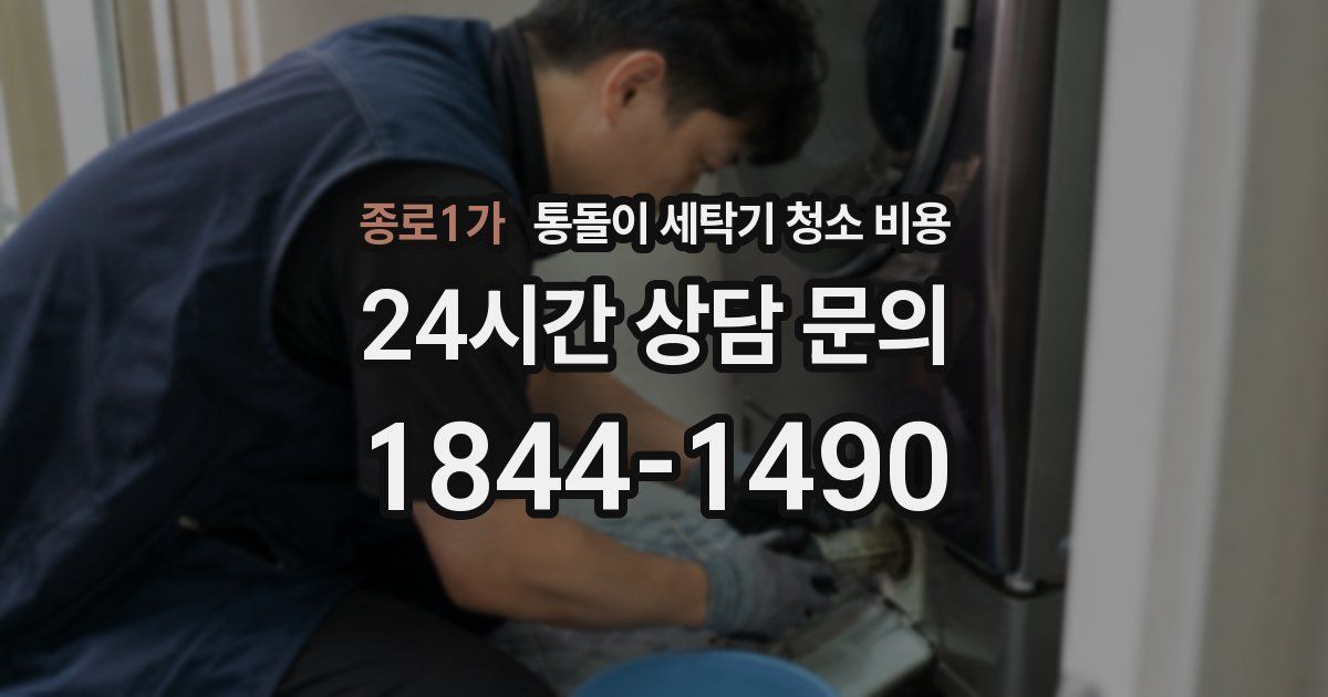 종로1가 통돌이 세탁기 청소 비용
