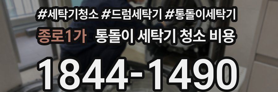 종로1가 통돌이 세탁기 청소 비용