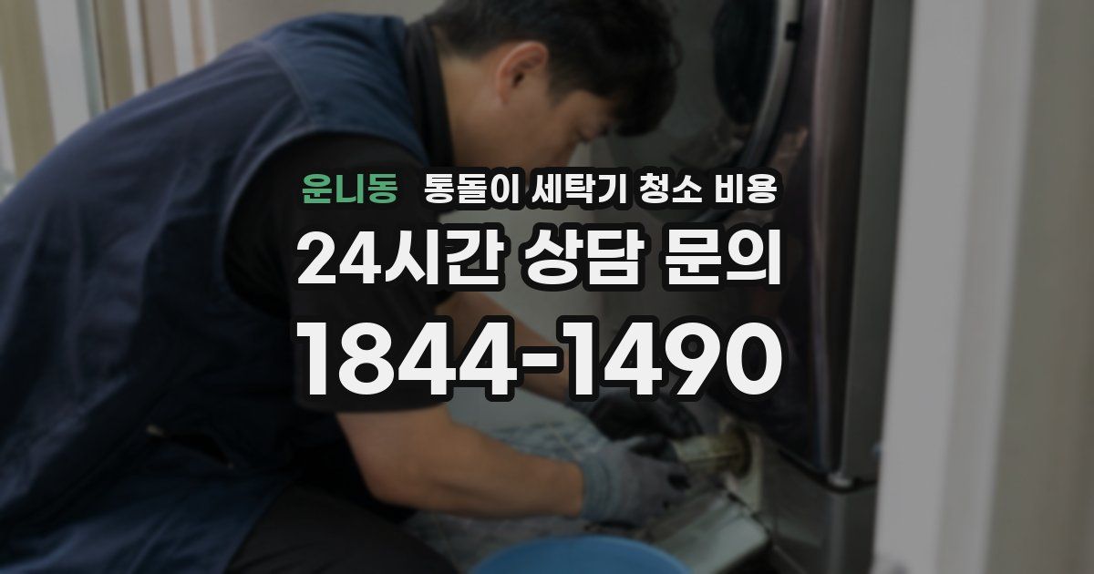 운니동 통돌이 세탁기 청소 비용