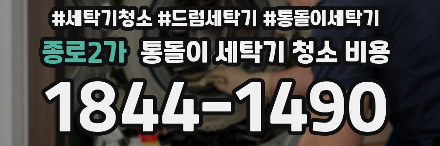 종로2가 통돌이 세탁기 청소 비용