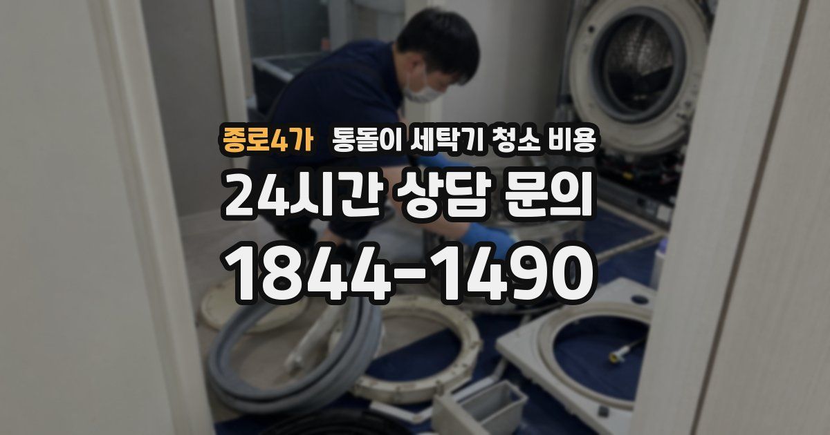 종로4가 통돌이 세탁기 청소 비용