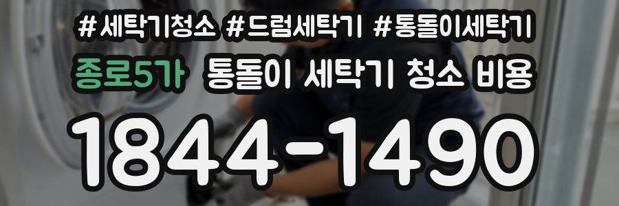종로5가 통돌이 세탁기 청소 비용