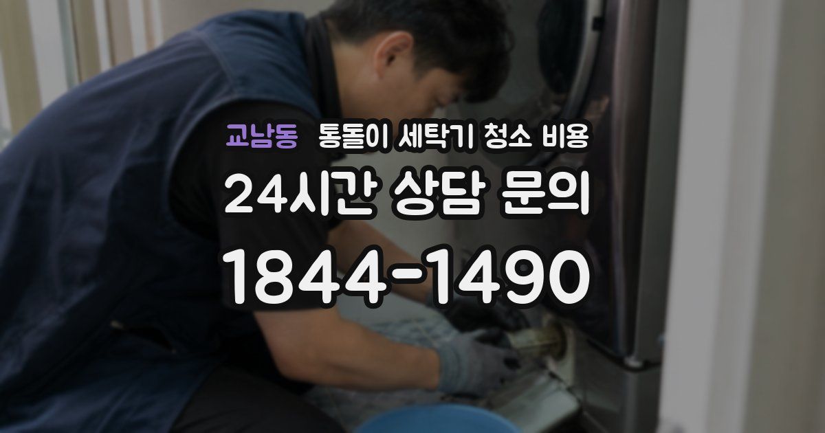교남동 통돌이 세탁기 청소 비용