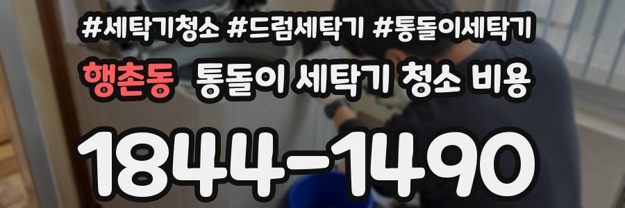 행촌동 통돌이 세탁기 청소 비용