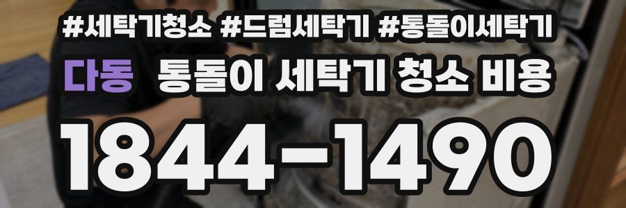 다동 통돌이 세탁기 청소 비용