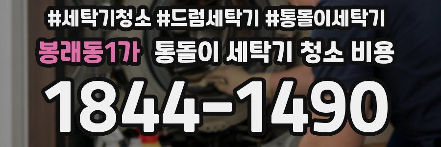 봉래동1가 통돌이 세탁기 청소 비용
