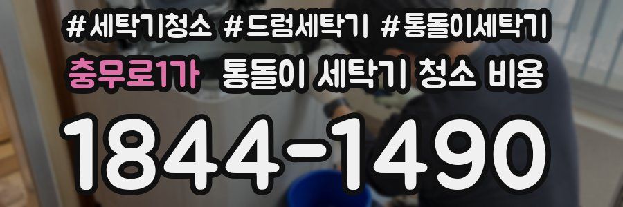 충무로1가 통돌이 세탁기 청소 비용