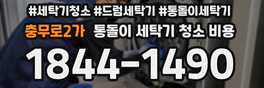 충무로2가 통돌이 세탁기 청소 비용
