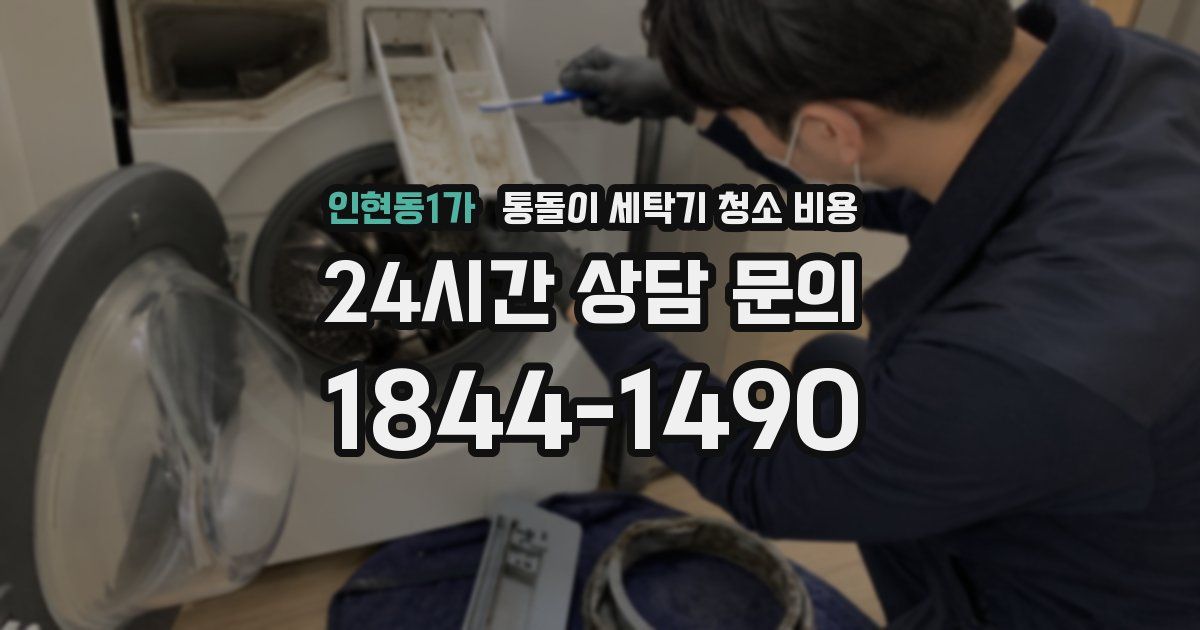 인현동1가 통돌이 세탁기 청소 비용