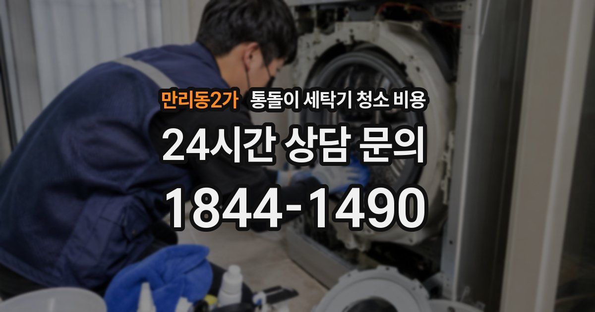 만리동2가 통돌이 세탁기 청소 비용