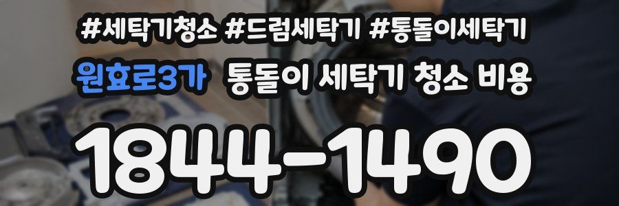 원효로3가 통돌이 세탁기 청소 비용