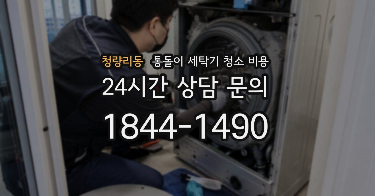 청량리동 통돌이 세탁기 청소 비용