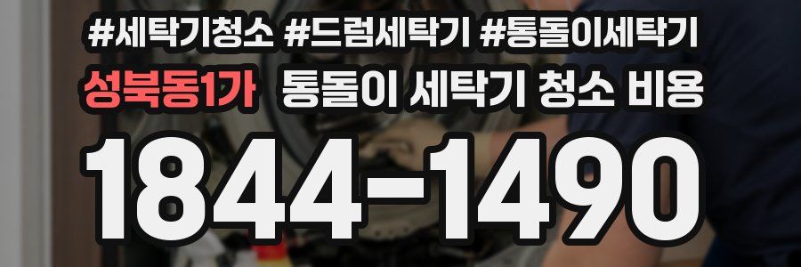 성북동1가 통돌이 세탁기 청소 비용