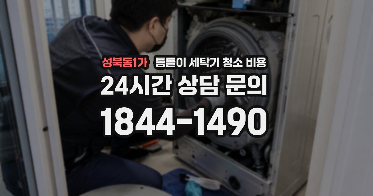 성북동1가 통돌이 세탁기 청소 비용