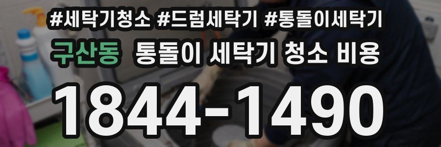 구산동 통돌이 세탁기 청소 비용