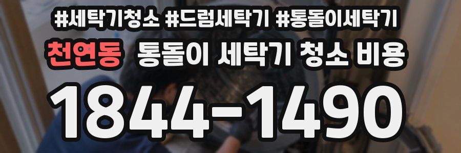 천연동 통돌이 세탁기 청소 비용