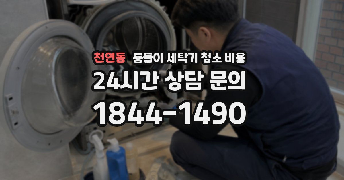 천연동 통돌이 세탁기 청소 비용