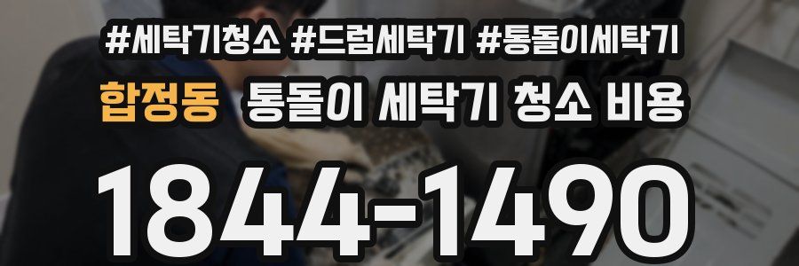 합정동 통돌이 세탁기 청소 비용