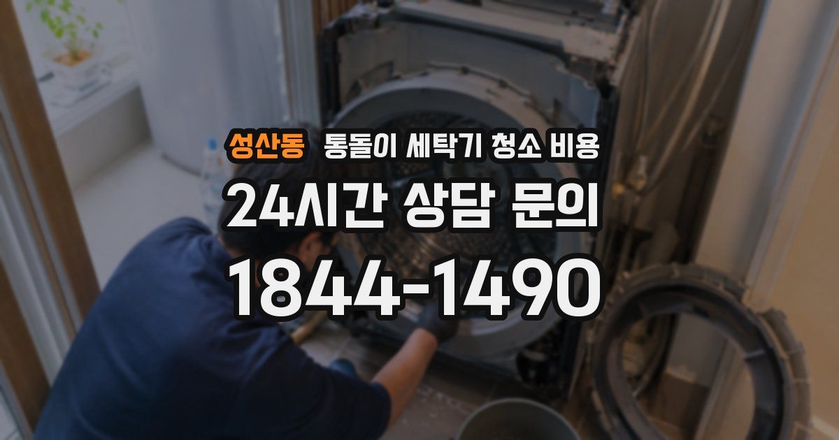 성산동 통돌이 세탁기 청소 비용