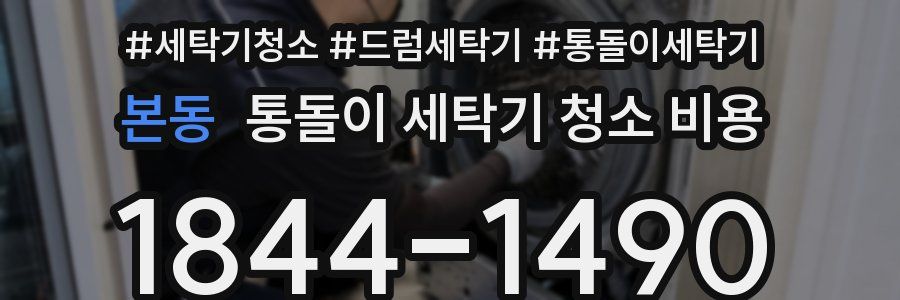 본동 통돌이 세탁기 청소 비용