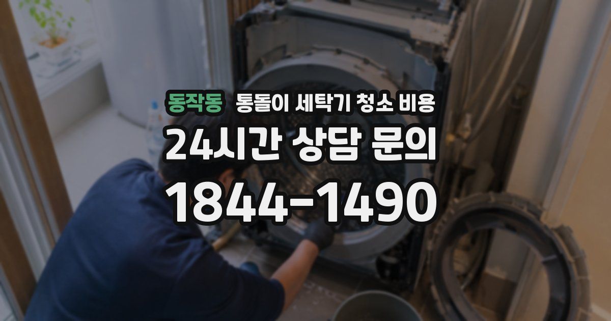 동작동 통돌이 세탁기 청소 비용