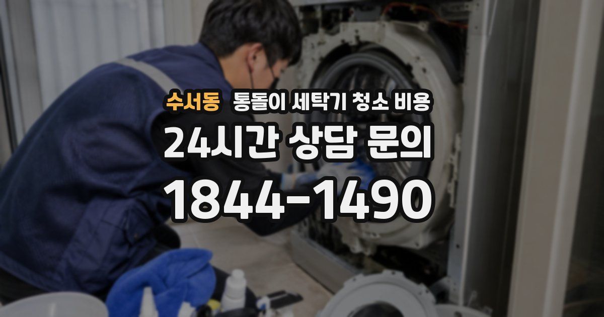 수서동 통돌이 세탁기 청소 비용