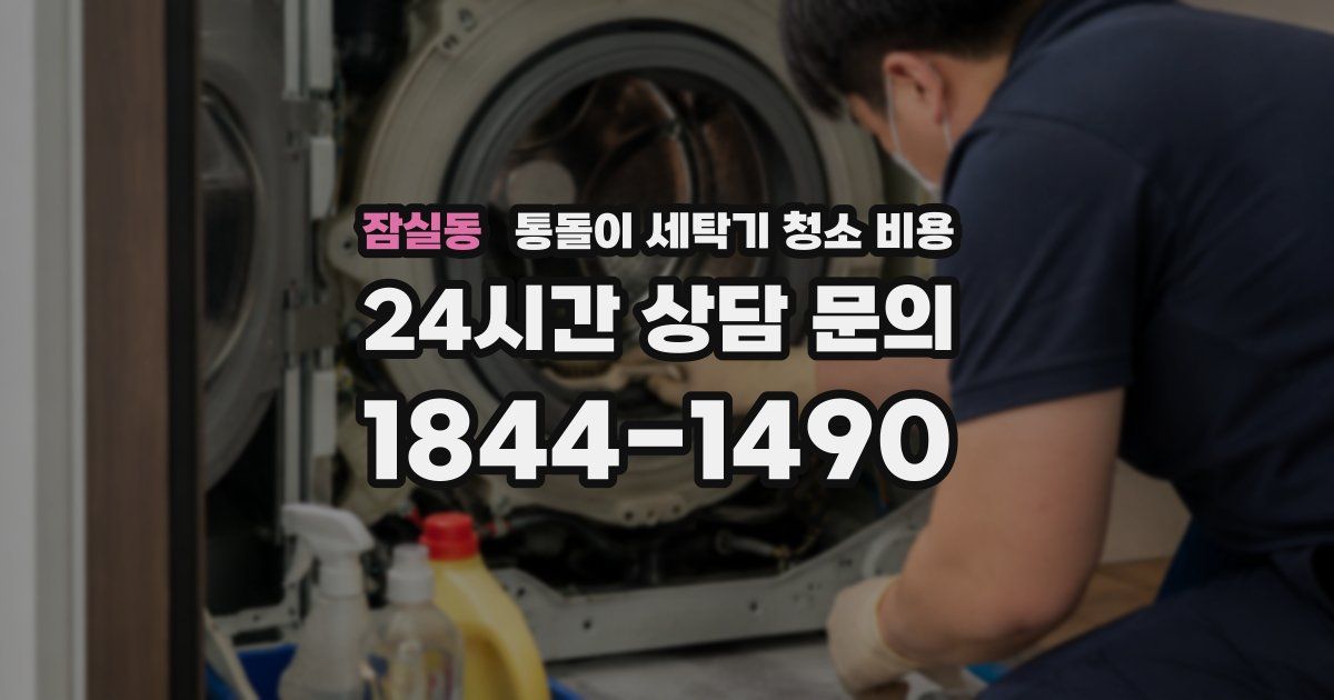 잠실동 통돌이 세탁기 청소 비용