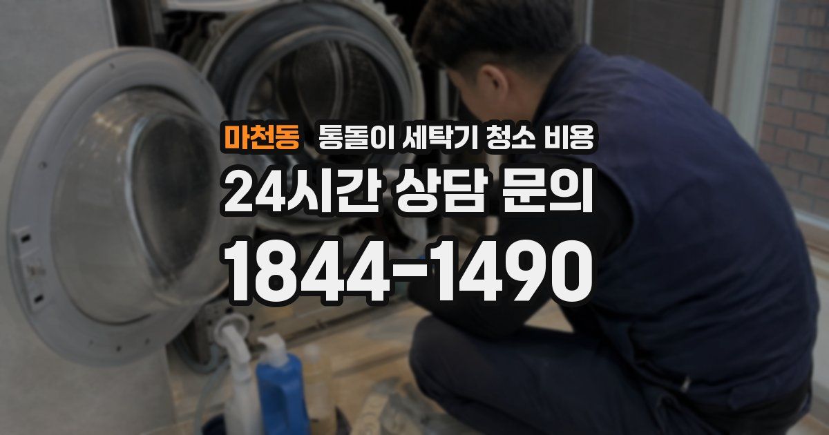 마천동 통돌이 세탁기 청소 비용