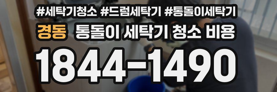 경동 통돌이 세탁기 청소 비용