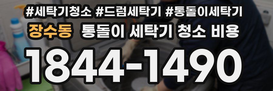 장수동 통돌이 세탁기 청소 비용