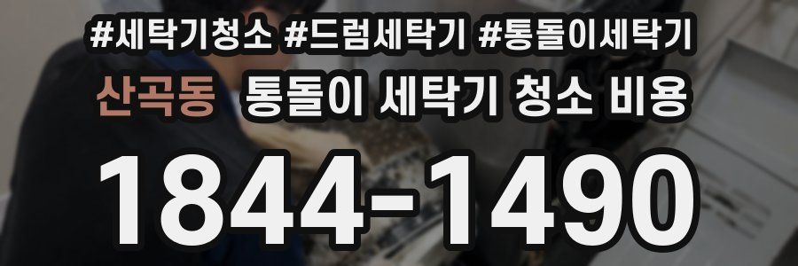 산곡동 통돌이 세탁기 청소 비용