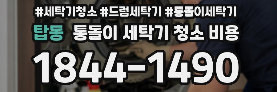 탑동 통돌이 세탁기 청소 비용