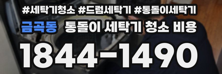금곡동 통돌이 세탁기 청소 비용
