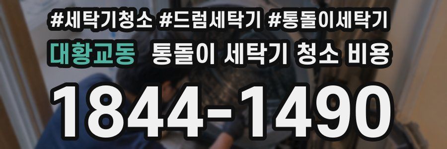 대황교동 통돌이 세탁기 청소 비용