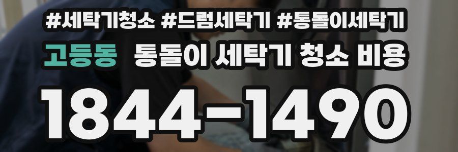 고등동 통돌이 세탁기 청소 비용