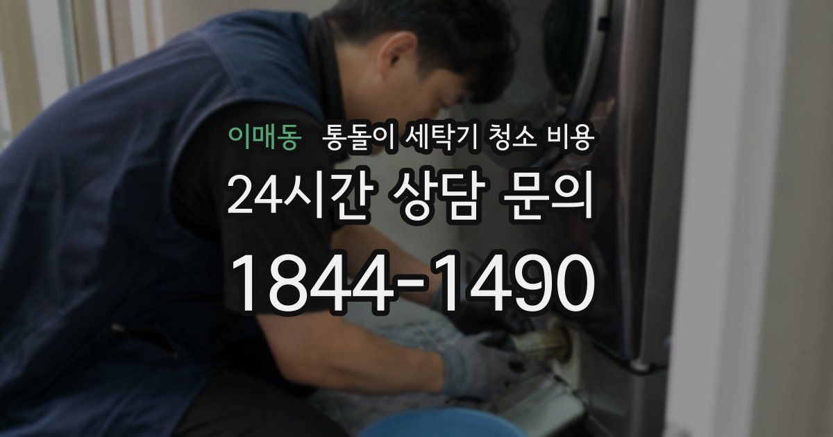 이매동 통돌이 세탁기 청소 비용