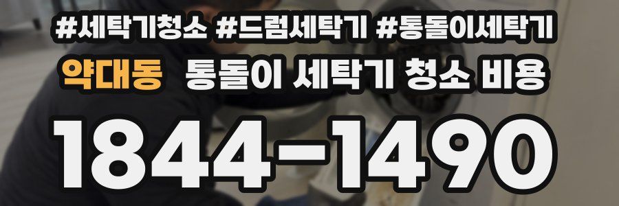 약대동 통돌이 세탁기 청소 비용