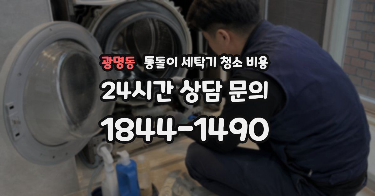 광명동 통돌이 세탁기 청소 비용