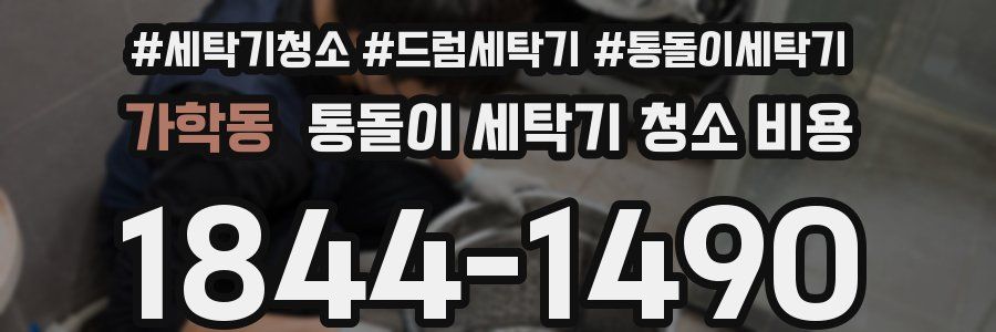 가학동 통돌이 세탁기 청소 비용
