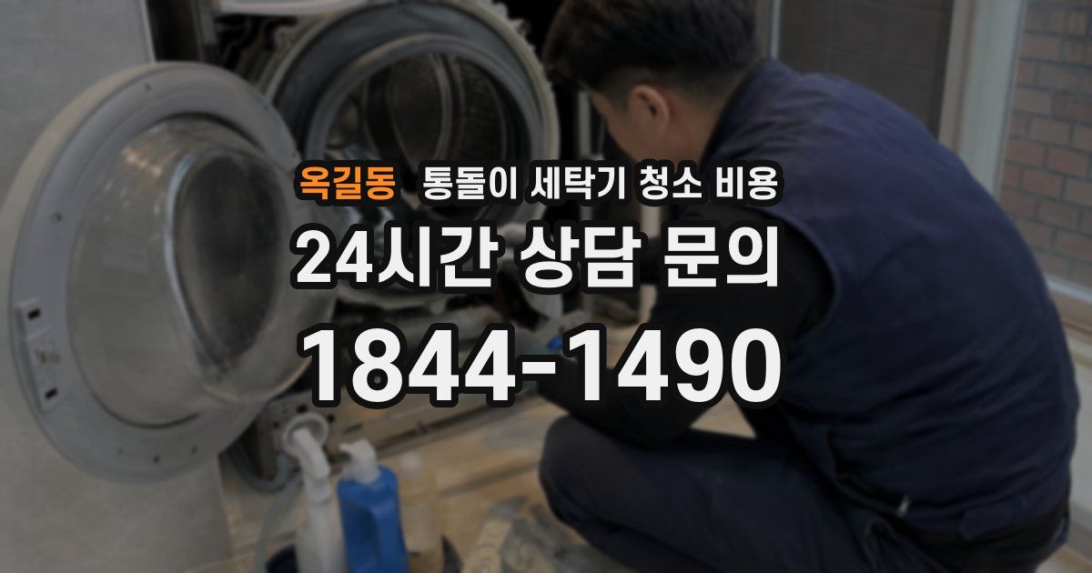 옥길동 통돌이 세탁기 청소 비용