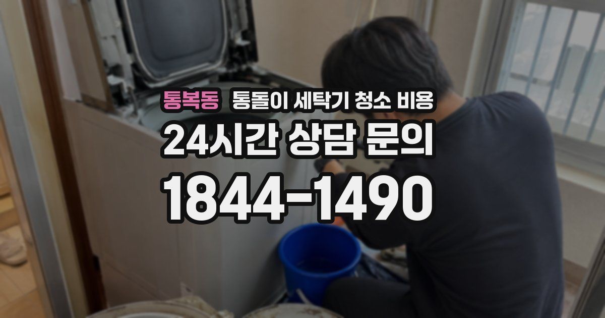 통복동 통돌이 세탁기 청소 비용