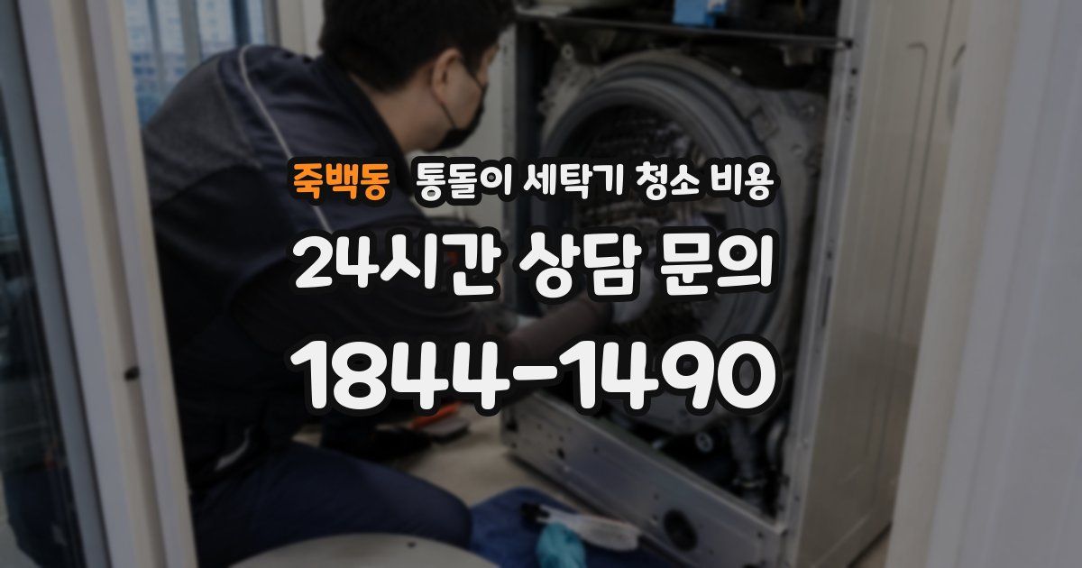죽백동 통돌이 세탁기 청소 비용