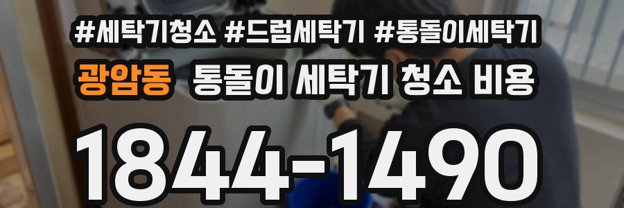 광암동 통돌이 세탁기 청소 비용