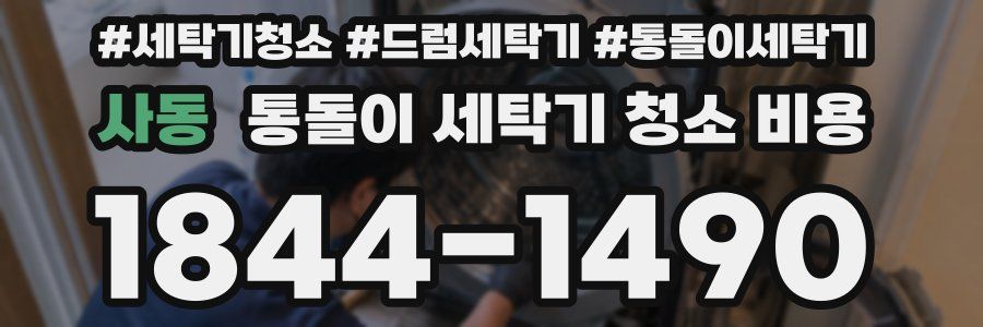 사동 통돌이 세탁기 청소 비용