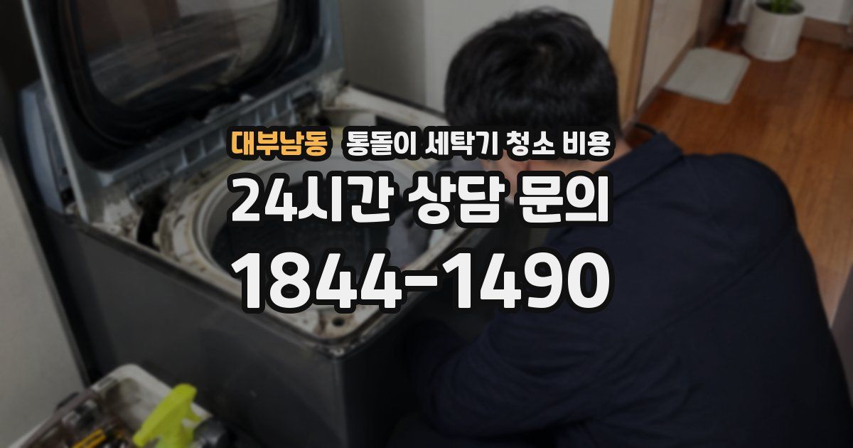 대부남동 통돌이 세탁기 청소 비용
