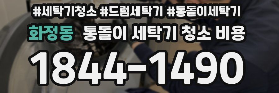 화정동 통돌이 세탁기 청소 비용