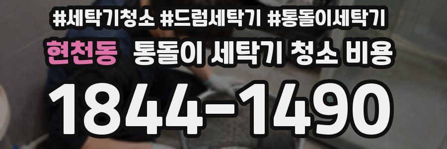 현천동 통돌이 세탁기 청소 비용