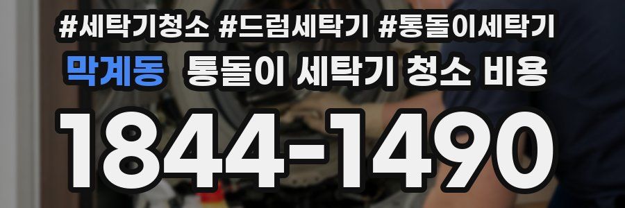 막계동 통돌이 세탁기 청소 비용
