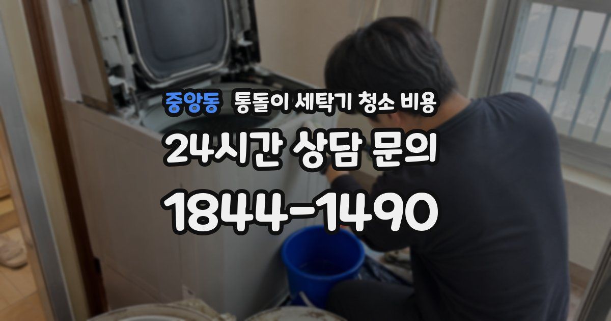 중앙동 통돌이 세탁기 청소 비용