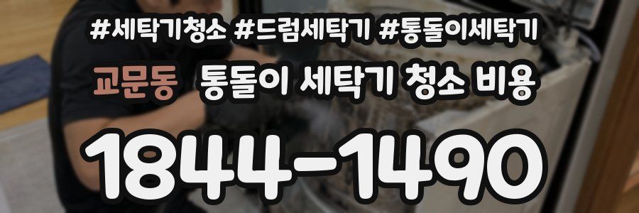 교문동 통돌이 세탁기 청소 비용